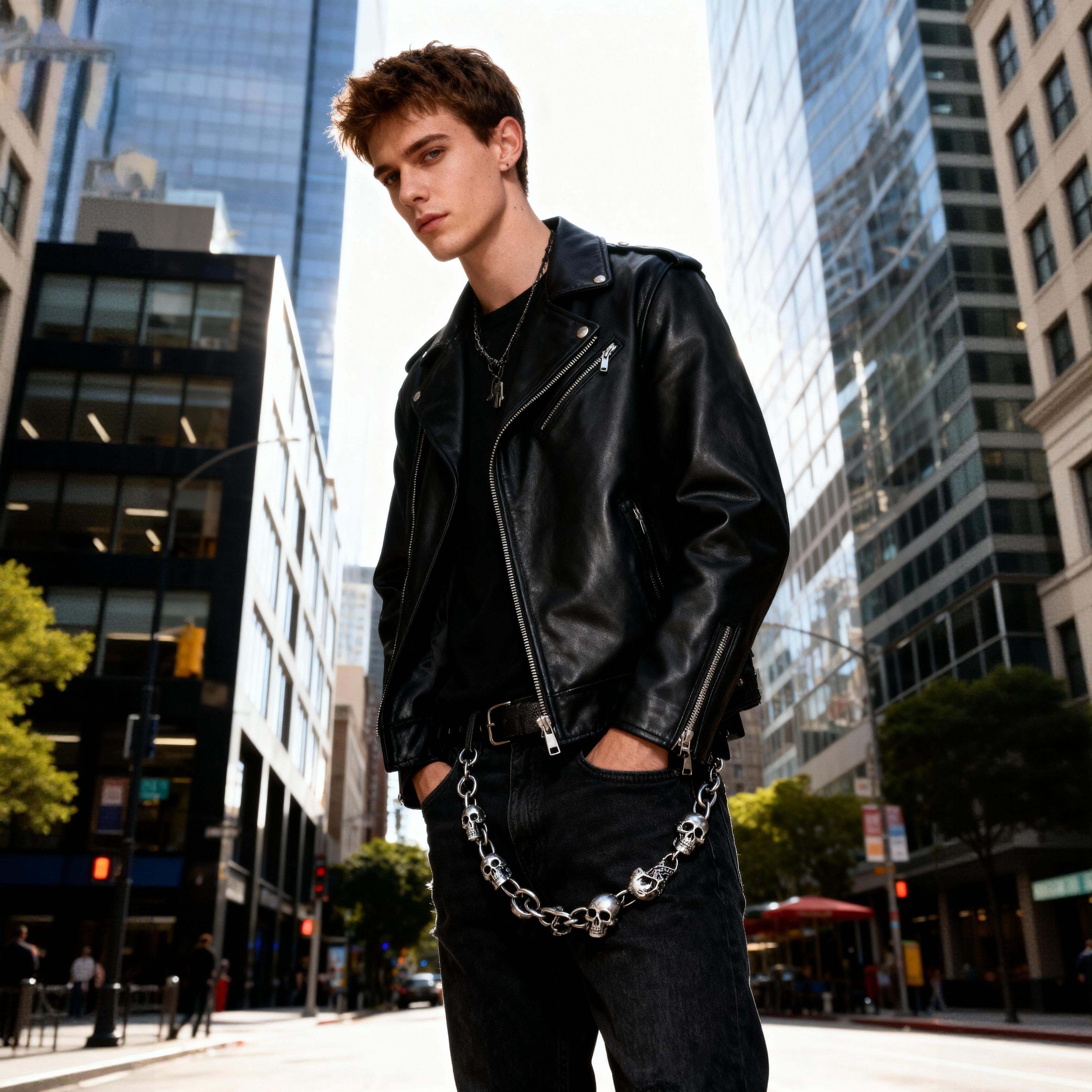 2025 New Skull Link Metal Pants Chain - Dark Hip-Hop Gothic Japanese Trendy Waist Chain