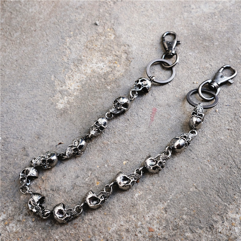 2025 New Skull Link Metal Pants Chain - Dark Hip-Hop Gothic Japanese Trendy Waist Chain